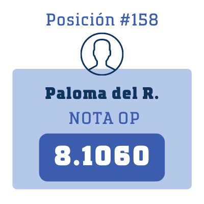 Nota Paloma del R.